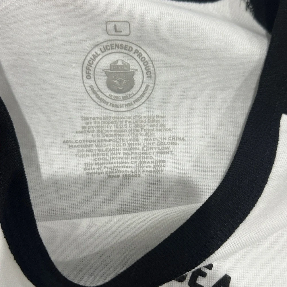 SMOKEY BEAR RAGLAN GRAPHIC BABY TEE - Picture 7 of 8